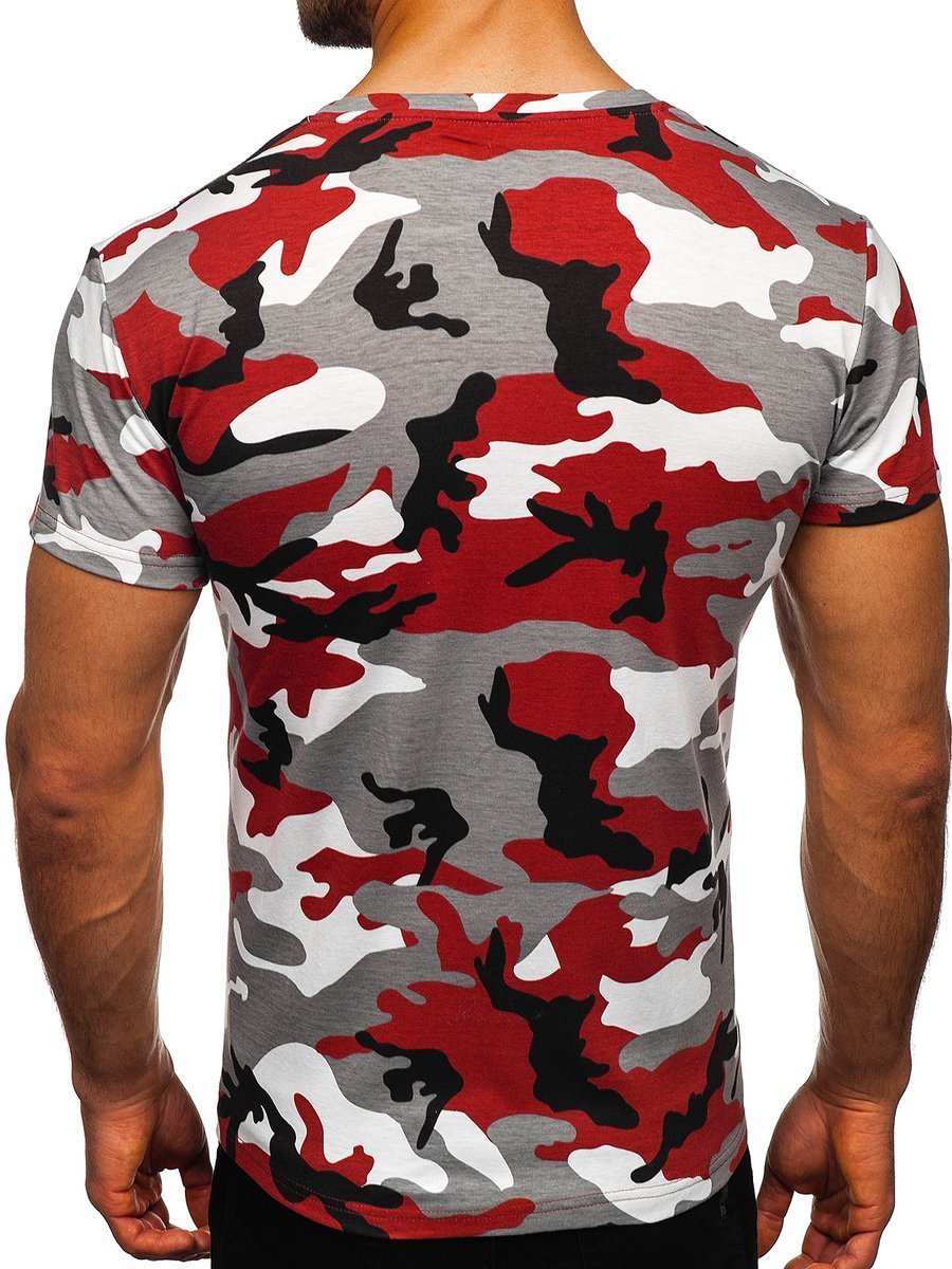 Camiseta de camuflaje para hombre color azul oscuro Bolf S807 AZUL OSCURO