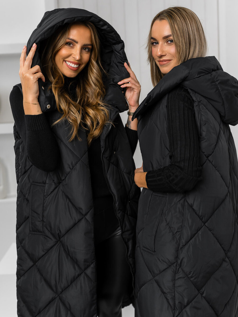 ANORAK LARGO DE MUJER ACOLCHADO WINTER NEGRO