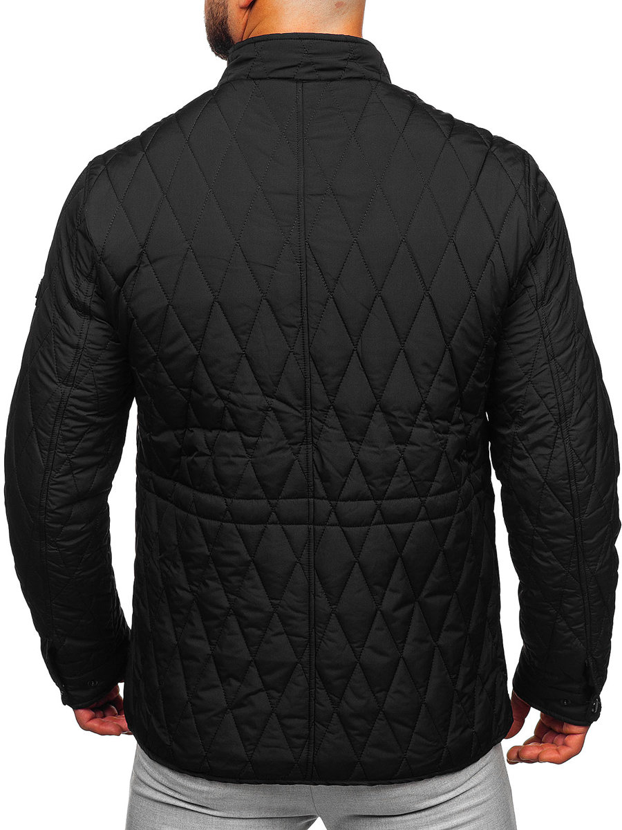 Chaqueta acolchada de entretiempo para hombre color negro Bolf M13081 NEGRO