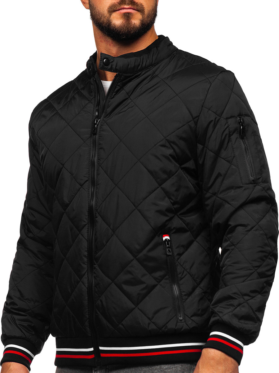 Chaqueta de entretiempo para hombre negra Bolf 5985