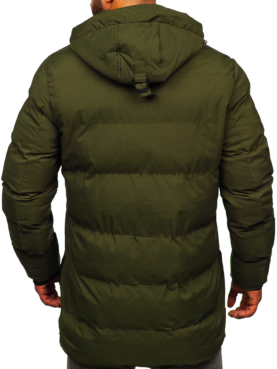 Chaqueta acolchada de invierno parka para hombre azul oscuro Bolf 7330