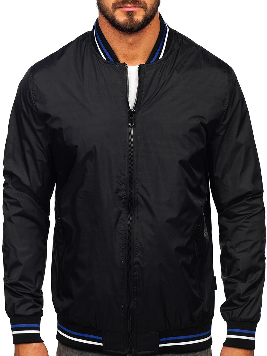 Chaqueta bomber de entretiempo para hombre azul oscuro Bolf 7147 AZUL OSCURO