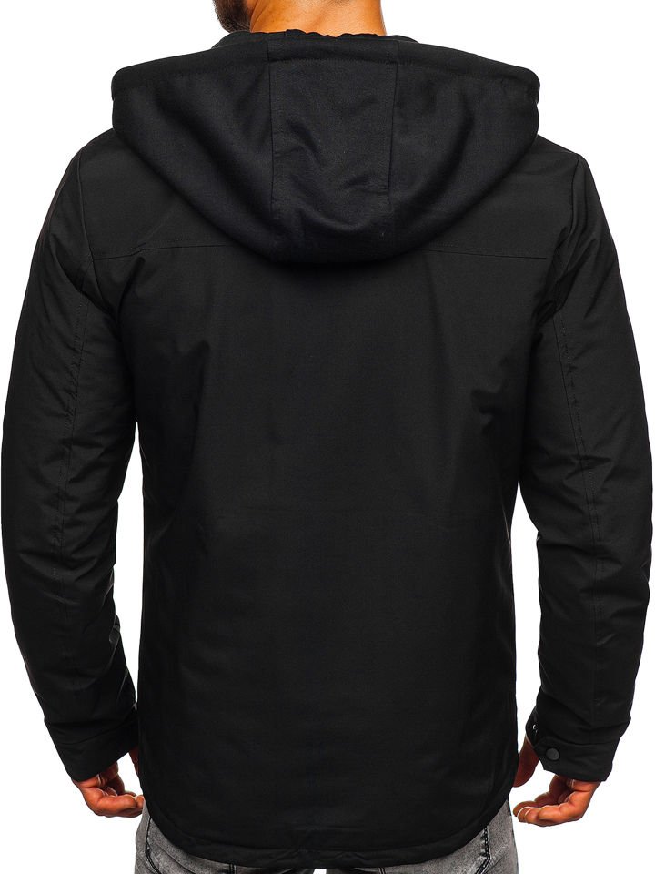 Chaqueta de entretiempo para hombre negra Bolf 5985