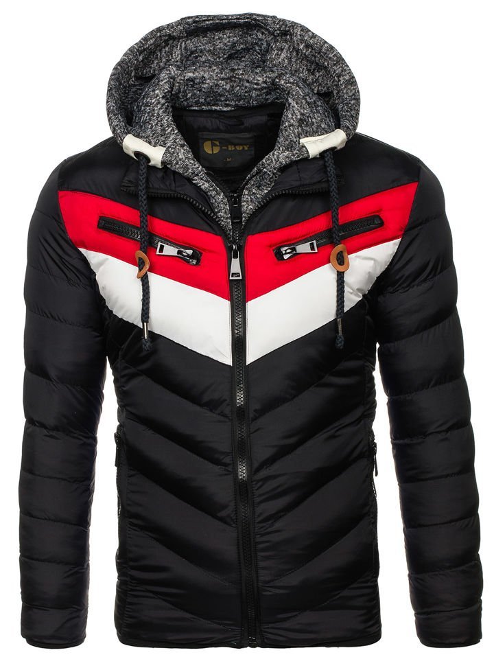 Chaqueta de invierno para hombre negra Bolf A117 NEGRO