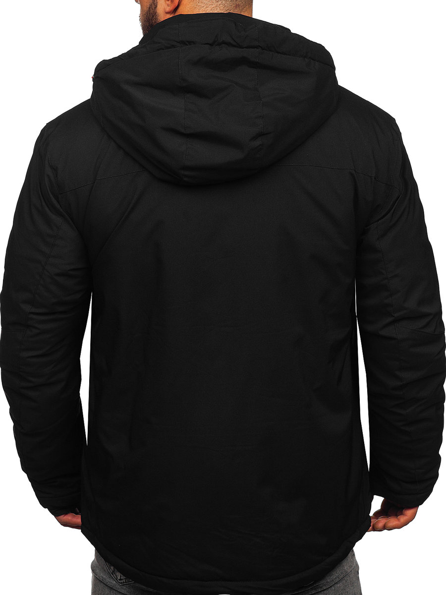 Chaqueta esquí deportiva de invierno para hombre negro y rojo Bolf 7097  NEGRO Y ROJO