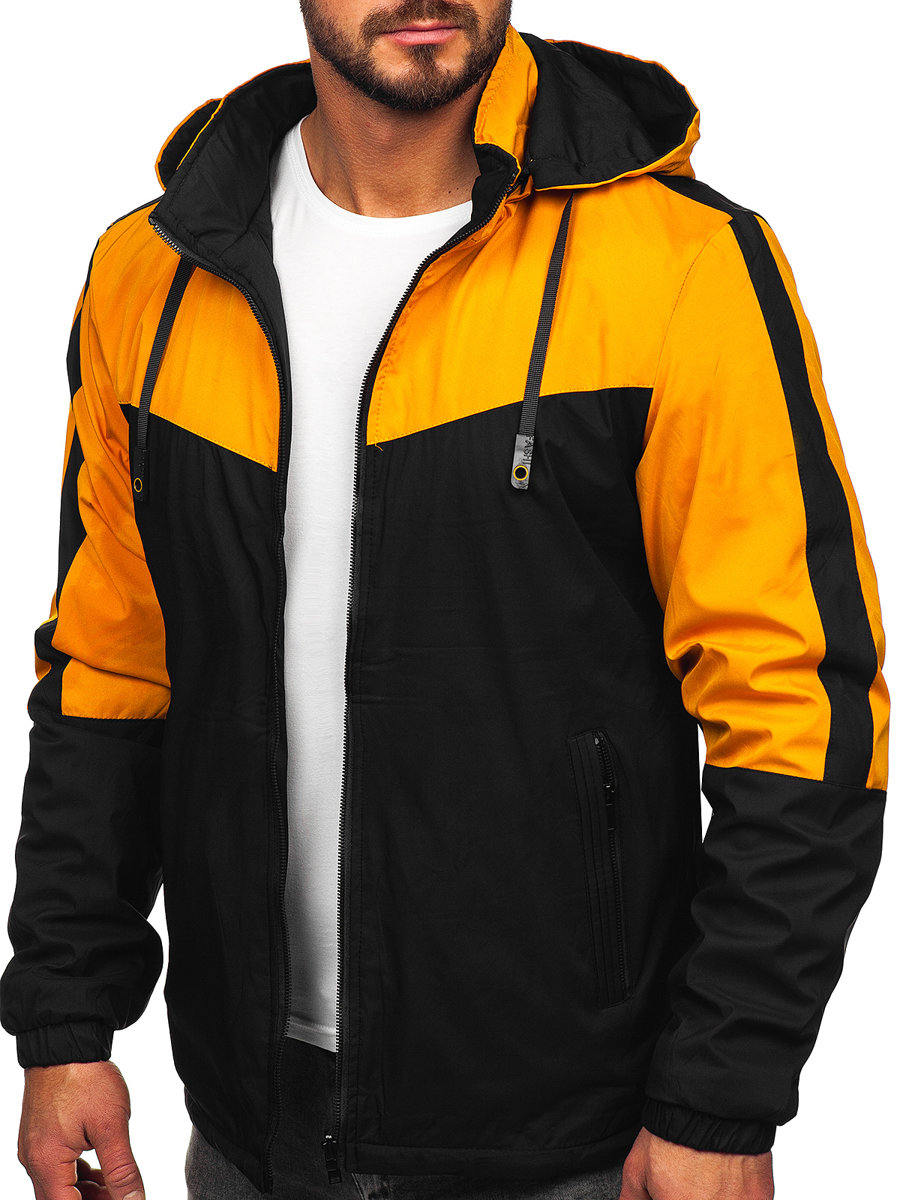 Chaqueta de Entretiempo para Hombre Vega color Negro y Amarillo Fluor de  Hevik HJS311MB