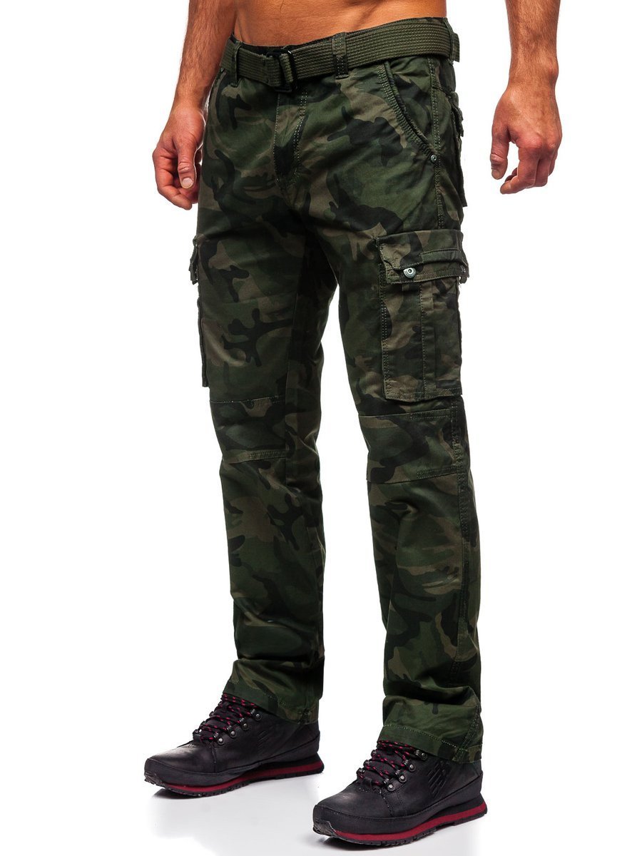  Lovor Pantalones casuales para hombre con bolsillos, pantalones  cargo para hombre, ropa de trabajo, combate, seguridad, cargo, 6 bolsillos,  pantalones completos, Verde militar : Ropa, Zapatos y Joyería