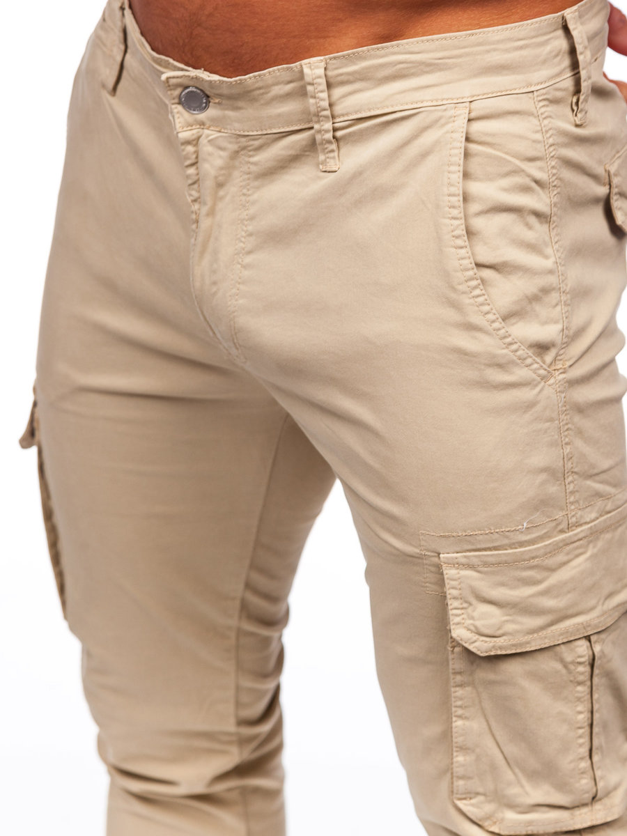 Pantalon Cargo beige Krunner para hombre