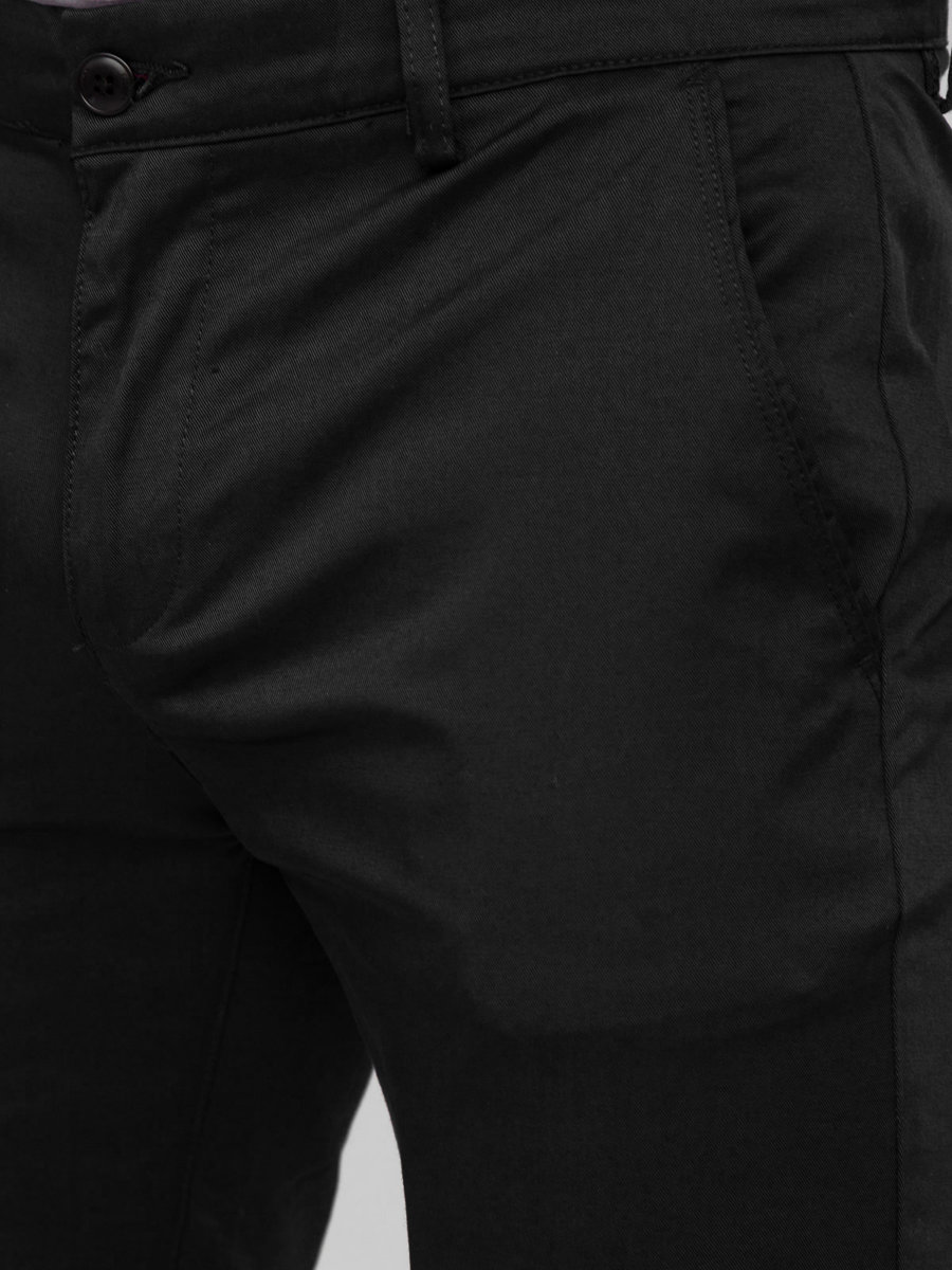 Pantalón chino de tela para hombre negro Bolf 0031 NEGRO