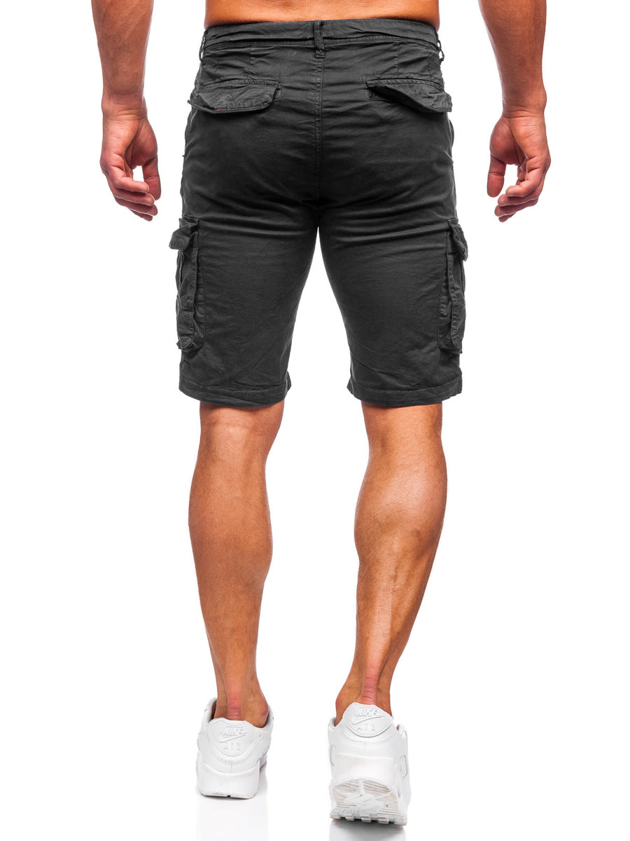 Pantalón corto tipo cargo shorts para hombre negro Bolf XX160086 NEGRO