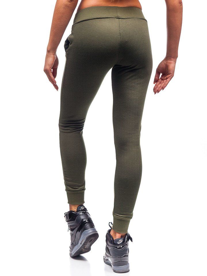 Pantalón deportivo para mujer caqui Bolf WB11003-A VERDE