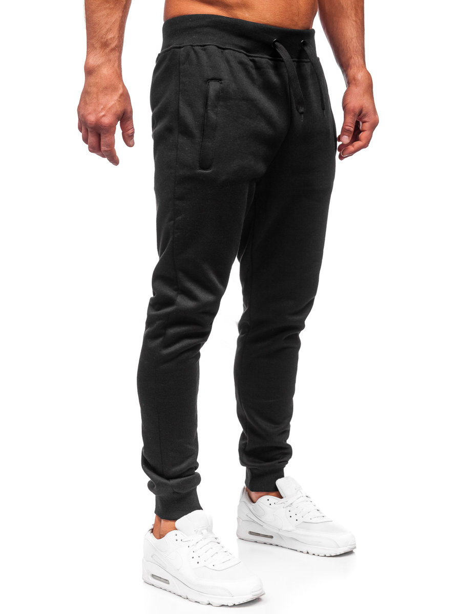 Pantalón jogger de chándal para hombre negro Bolf XW02A NEGRO