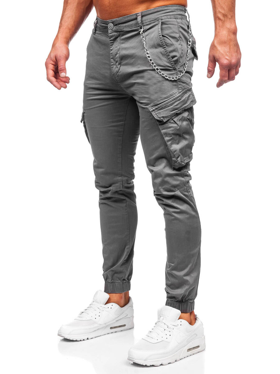 Pantalón Cargo Elástico De Cintura Para Hombre. Online