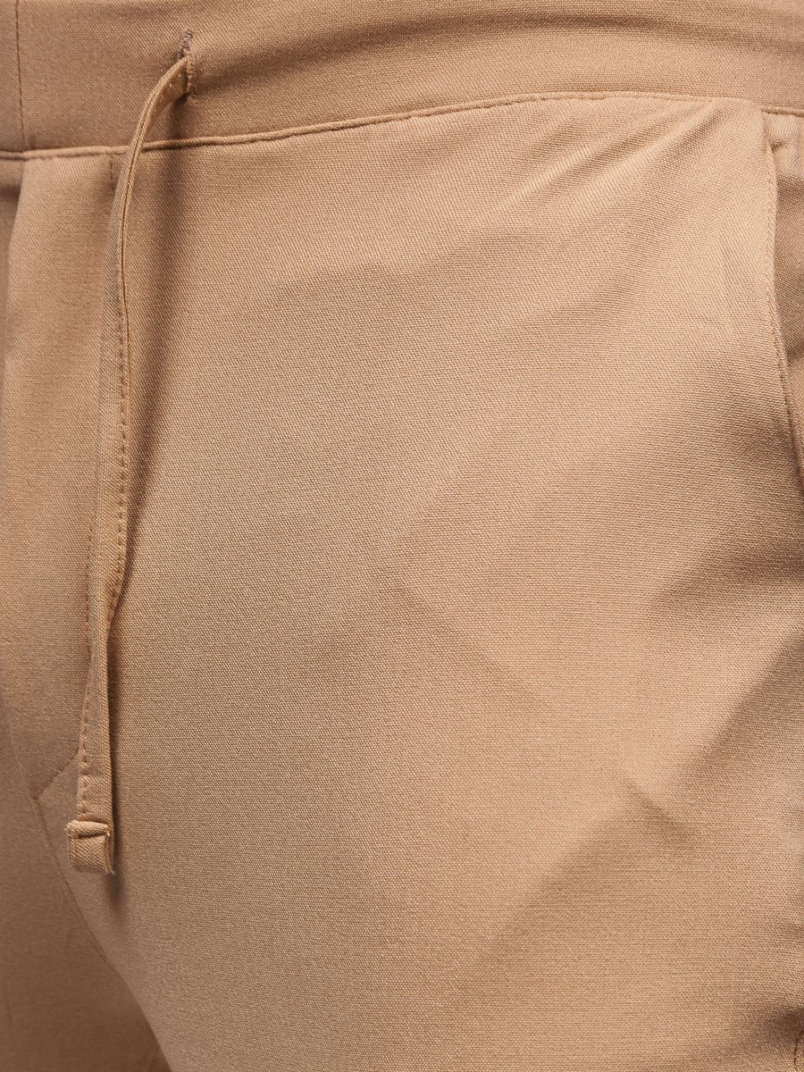 Pantalón jogger de tela para hombre beige Bolf 0011