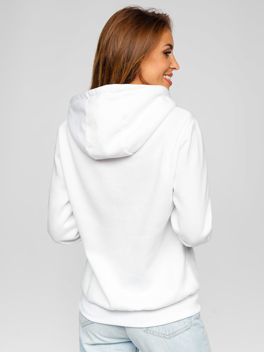 Sudadera con capucha para mujer blanco Bolf W03B BLANCO