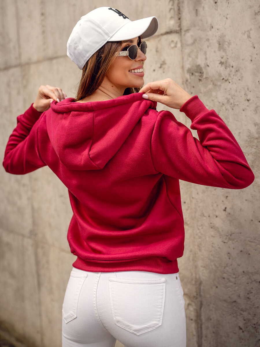 Sudadera con capucha para mujer blanco Bolf W03B BLANCO