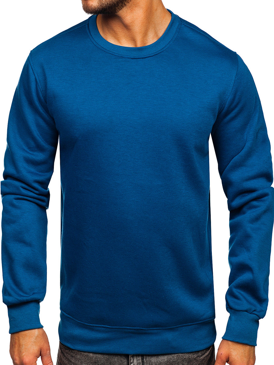 Sudadera gruesa sin capucha para hombre indigo Bolf 2001A ÍNDIGO