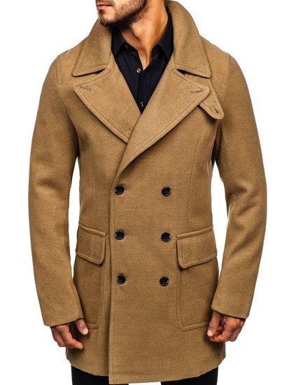 Abrigo de invierno para hombre camel Bolf 1048