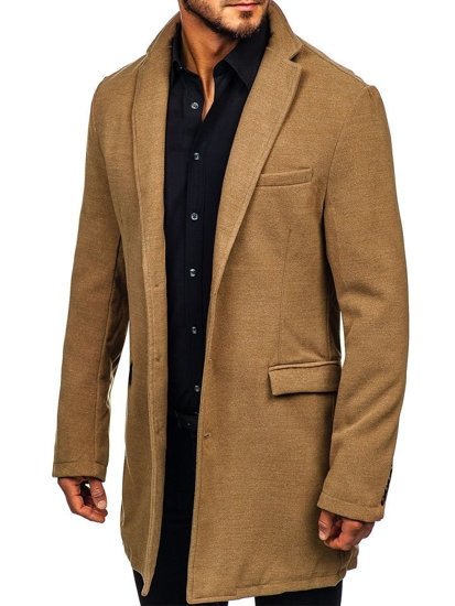 Abrigo de invierno para hombre color camel Bolf 1047-1