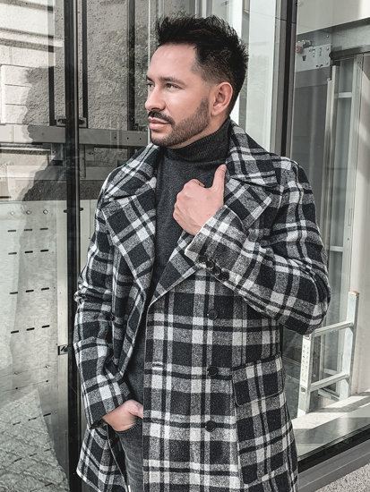 Abrigo de invierno para hombre gris Bolf 1115