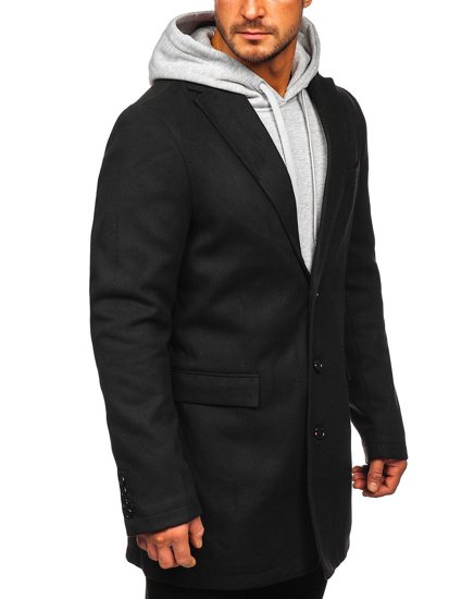 Abrigo de invierno para hombre negro Bolf 1047C