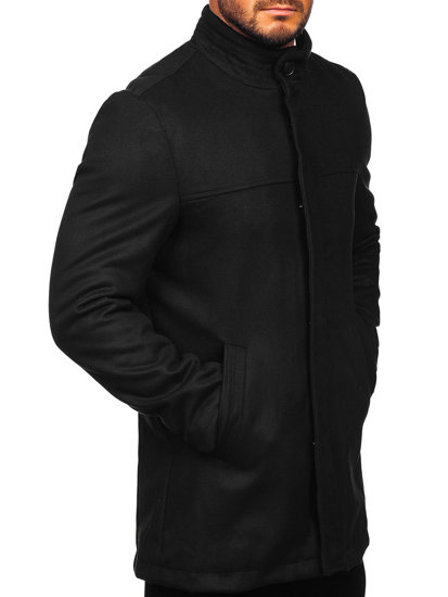 Abrigo de invierno para hombre negro Bolf M3132