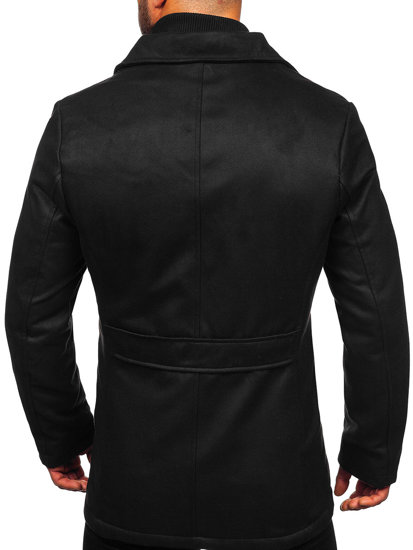 Abrigo de invierno para hombre negro Bolf M3137