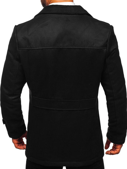 Abrigo de invierno para hombre negro Bolf M3142