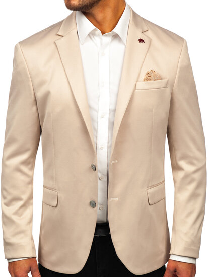 Americana casual para hombre beige Bolf 022