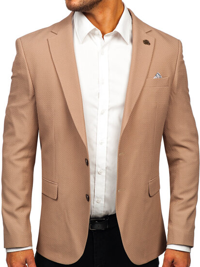 Americana casual para hombre beige Bolf 025