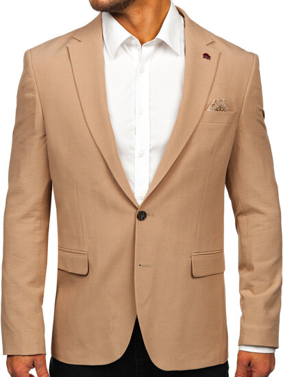 Americana casual para hombre beige Bolf 026