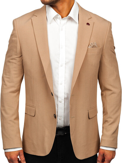 Americana casual para hombre beige Bolf 026