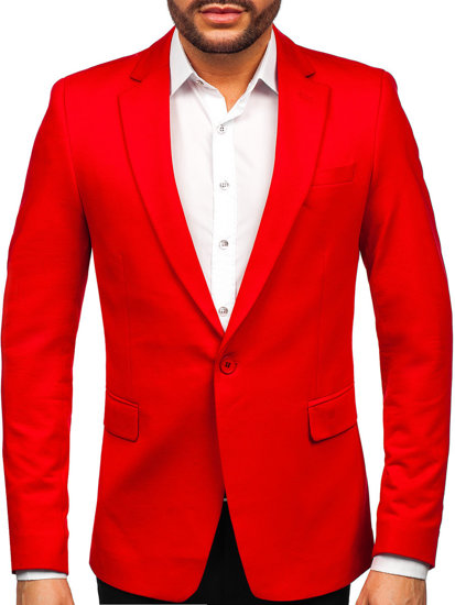 Americana casual para hombre rojo Bolf 1652A