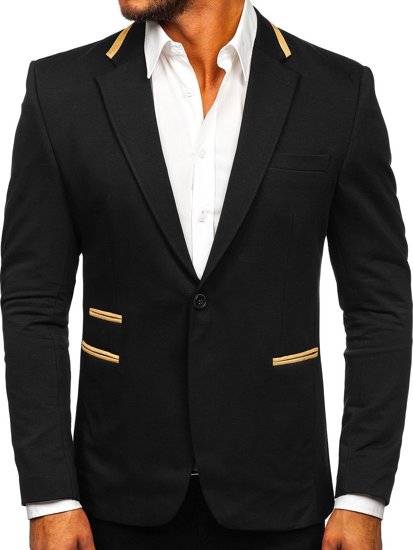 Americana elegante para hombre negro Bolf 9400