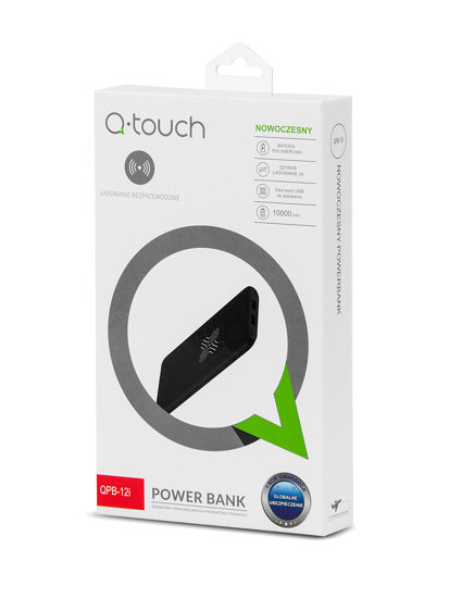 Banco de energía color blanco 10000mAh QPB-12I