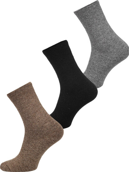 Calcetines de invierno para hombre multicolor Bolf M851-4-3P 3PACK