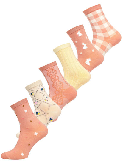 Calcetines estampados para mujer multicolor Bolf M7-6P-2 6 PACK