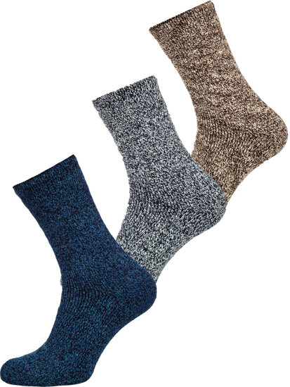 Calcetines gruesos de invierno ALPAKA para hombre multicolor Bolf A8999-1-3P 3PACK