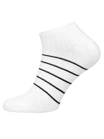 Calcetines invisibles para hombre blanco y negro Bolf M082-5P 5 PACK