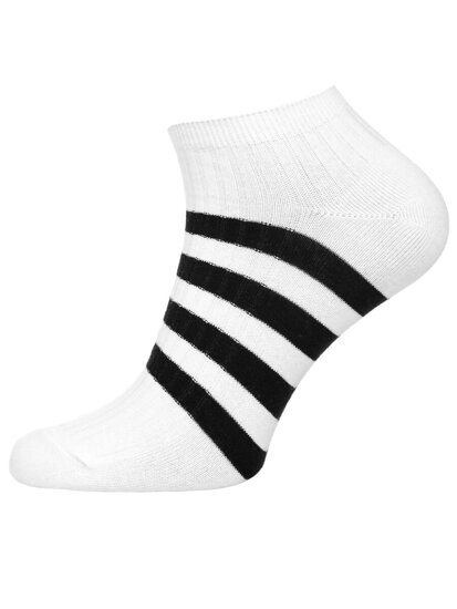 Calcetines invisibles para hombre blanco y negro Bolf M082-5P 5 PACK