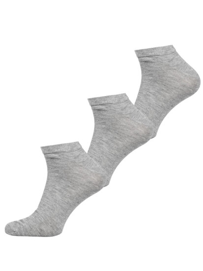 Calcetines invisibles para hombre gris Bolf N3101-3P 3 PACK