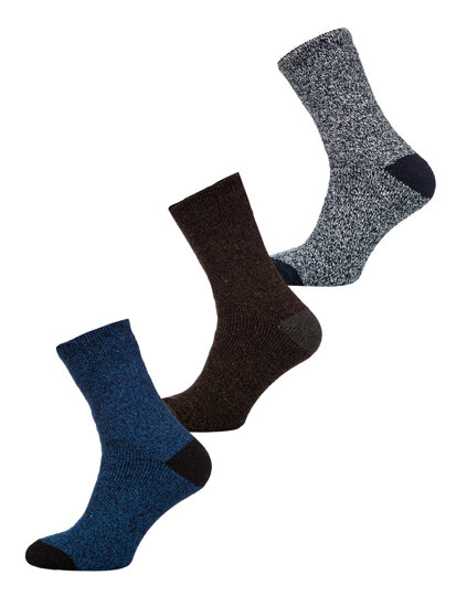 Calcetines térmicos gruesos de invierno para hombre multicolor-1 Bolf A8990-1-3P 3PACK