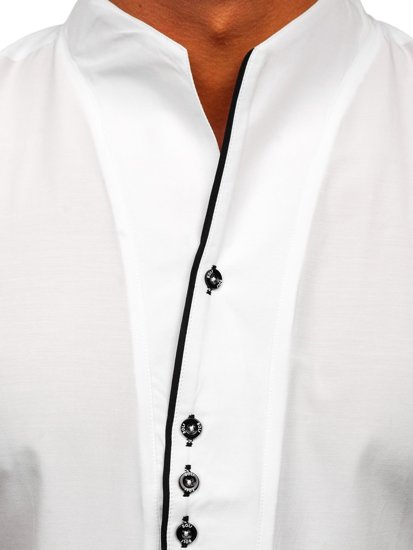 Camisa a manga corta para hombre color blanco Bolf 5518