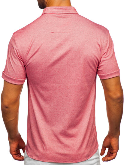 Camisa de manga corta para hombre rosa Bolf 2005