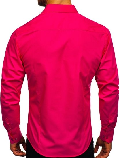 Camisa elegante de manga larga para hombre coral Bolf 1703