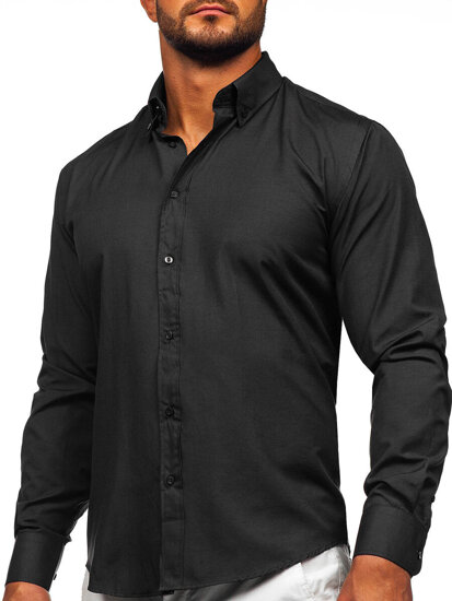 Camisa elegante de manga larga para hombre grafito Bolf 5821-1