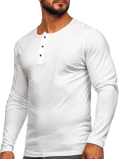 Camiseta a manga larga para hombre color blanco Bolf 1114