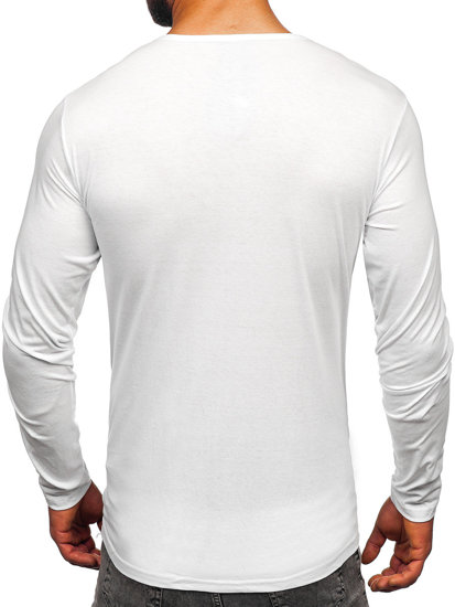 Camiseta a manga larga para hombre color blanco Bolf 1114