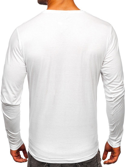 Camiseta a manga larga para hombre color blanco Bolf 1219