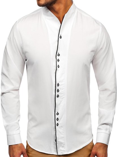 Camiseta a manga larga para hombre color blanco Bolf 5720